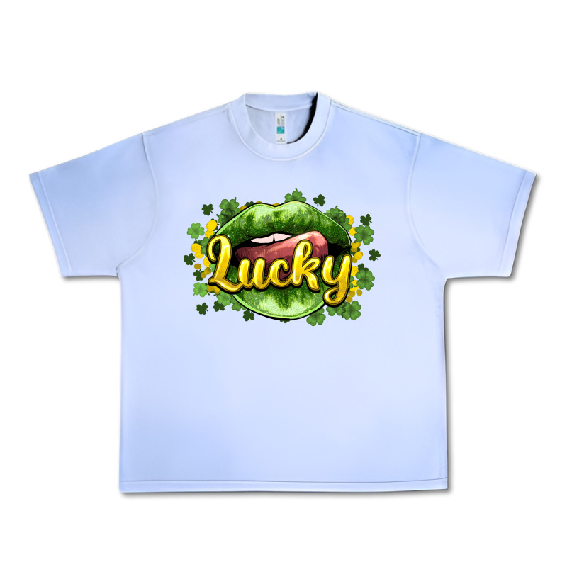St. Patrick's Day Lips Lucky Urban Heavy Tee by HowdyJamesFarm | Teevron