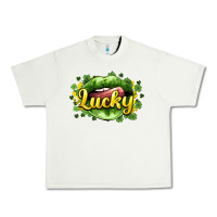 Pistachio St. Patrick's Day lips lucky Urban Heavy Tee - HowdyJamesFarm