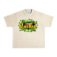 Sandshell St. Patrick's Day lips lucky Urban Heavy Tee - HowdyJamesFarm