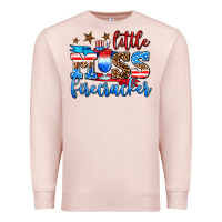 Pale Pink little miss firecracker Premium Sweatshirt - AdoDesignShop