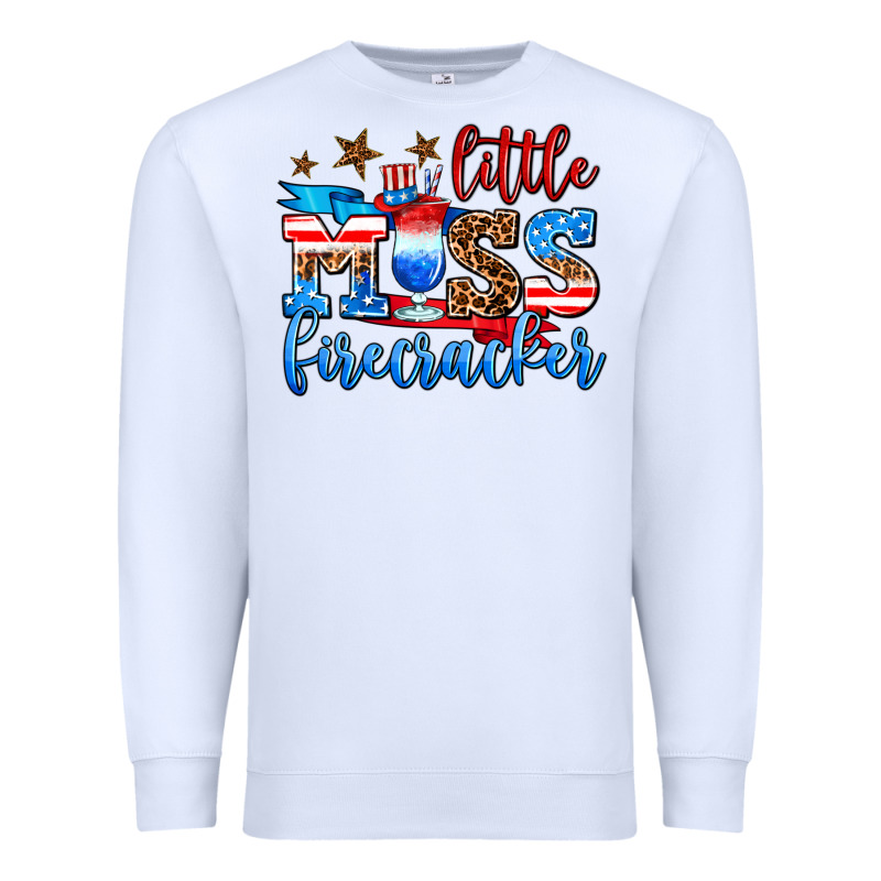 Little Miss Firecracker Premium Sweatshirt by AdoDesignShop | Teevron