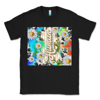 Black human with daisies Classic Tee - TumblerDesignByShophia