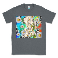 Charcoal Heather human with daisies Classic Tee - TumblerDesignByShophia