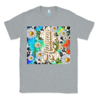 Heather Grey human with daisies Classic Tee - TumblerDesignByShophia
