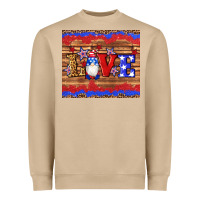 Mushroom american flag gnomes love star leopard glitter Heavyweight Sweatshirt - Artiststas