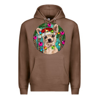 Chestnut Christmas Chihuahua Premium Hoodie - RanaPortraitStore