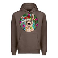 Coffee Christmas Chihuahua Premium Hoodie - RanaPortraitStore
