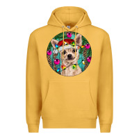 Mustard Christmas Chihuahua Premium Hoodie - RanaPortraitStore