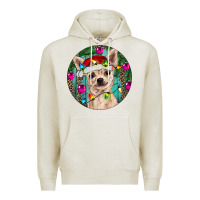 Oatmeal Heather Christmas Chihuahua Premium Hoodie - RanaPortraitStore