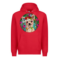 Red Christmas Chihuahua Premium Hoodie - RanaPortraitStore