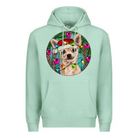 Seafoam Christmas Chihuahua Premium Hoodie - RanaPortraitStore