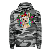 Slate Camo Christmas Chihuahua Premium Hoodie - RanaPortraitStore