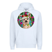White Christmas Chihuahua Premium Hoodie - RanaPortraitStore