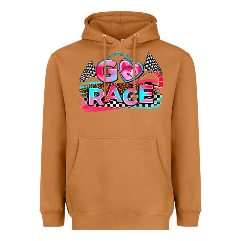 Go Race Heavyweight Hoodie by AdoDesignShop | Teevron