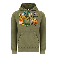 Vintage Olive give thanks to the lord Vintage Hoodie - FaDigitalArtStudio