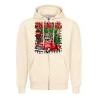Sandshell small town christmas Zipper Hoodie - BarkalooDesign