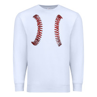 White ball stitch Premium Sweatshirt - AdoDesignShop