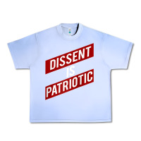 Grape Ice DISSENT IS PATRIOTIC Political Meme Raglan Baseball Tee Urban Heavy Tee - maiPhamDesign