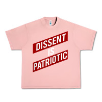 Salmon DISSENT IS PATRIOTIC Political Meme Raglan Baseball Tee Urban Heavy Tee - maiPhamDesign