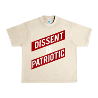 Sandshell DISSENT IS PATRIOTIC Political Meme Raglan Baseball Tee Urban Heavy Tee - maiPhamDesign