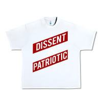 White DISSENT IS PATRIOTIC Political Meme Raglan Baseball Tee Urban Heavy Tee - maiPhamDesign
