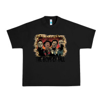 Black the boys of fall leopard pattern bleached halloween murder t shirt Urban Heavy Tee - maiPhamDesign