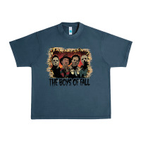 Midnight Navy the boys of fall leopard pattern bleached halloween murder t shirt Urban Heavy Tee - maiPhamDesign