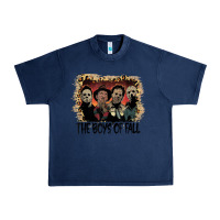 Navy the boys of fall leopard pattern bleached halloween murder t shirt Urban Heavy Tee - maiPhamDesign