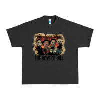 Pigment Black the boys of fall leopard pattern bleached halloween murder t shirt Urban Heavy Tee - maiPhamDesign