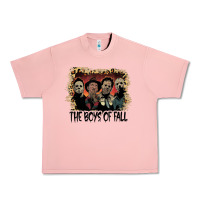 Salmon the boys of fall leopard pattern bleached halloween murder t shirt Urban Heavy Tee - maiPhamDesign