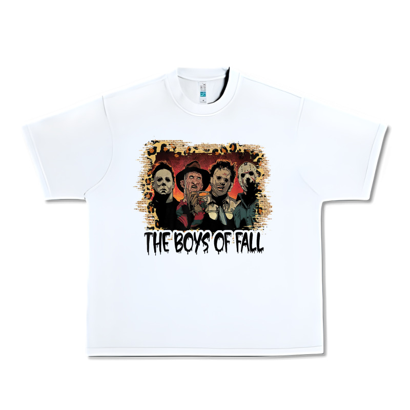 The Boys Of Fall Leopard Pattern Bleached Halloween Murder T Shirt Urban Heavy Tee by maiPhamDesign | Teevron
