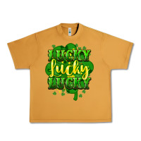 Peanut Butter lucky lucky lucky clover St. Patrick's Urban Heavy Tee - HowdyJamesFarm