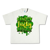 Pistachio lucky lucky lucky clover St. Patrick's Urban Heavy Tee - HowdyJamesFarm