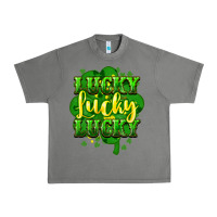 Tornado lucky lucky lucky clover St. Patrick's Urban Heavy Tee - HowdyJamesFarm