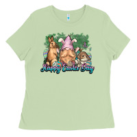 Matcha Gnome bunny Happy Easter Day Ladies Tee - HowdyJamesFarm