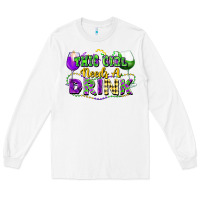White This girl needs a drink Long Sleeve Tee - FaDigitalArtStudio