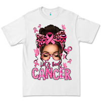 White lets beat cancer afro messy bun Premium Tee - texasbilliewilder