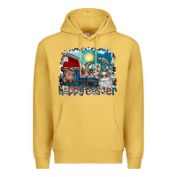 Antique Gold Happy Easter Premium Hoodie - CowhideDigitalArt