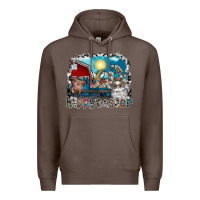 Coffee Happy Easter Premium Hoodie - CowhideDigitalArt