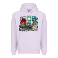 Lilac Happy Easter Premium Hoodie - CowhideDigitalArt
