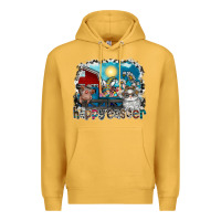 Mustard Happy Easter Premium Hoodie - CowhideDigitalArt