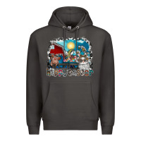 Smoke Happy Easter Premium Hoodie - CowhideDigitalArt