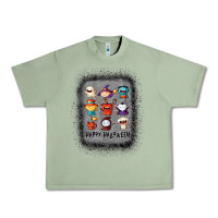 Oil Green halloween funny set ghost mummy witch vampire and pumpkin t shirt Urban Heavy Tee - maiPhamDesign
