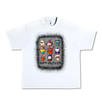 White halloween funny set ghost mummy witch vampire and pumpkin t shirt Urban Heavy Tee - maiPhamDesign