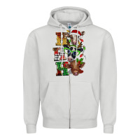 Christmas Ho Ho Ho Cow Zipper Hoodie | Teevron