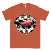 Copper Soccer lips Classic Tee - HowdyJamesFarm