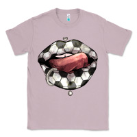 Lilac Soccer lips Classic Tee - HowdyJamesFarm