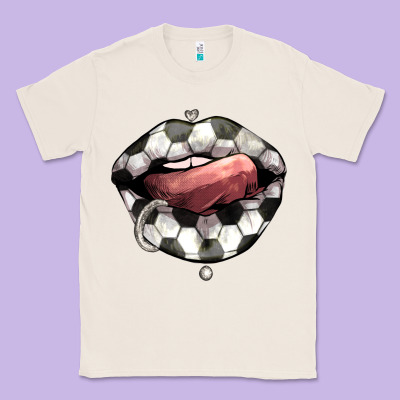 Soccer Lips Classic Tee Designed By Howdyjamesfarm
