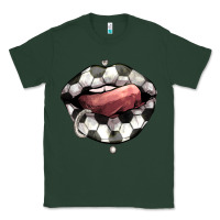 Sports Green Soccer lips Classic Tee - HowdyJamesFarm