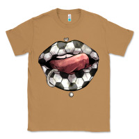 Toasted Coconut Soccer lips Classic Tee - HowdyJamesFarm